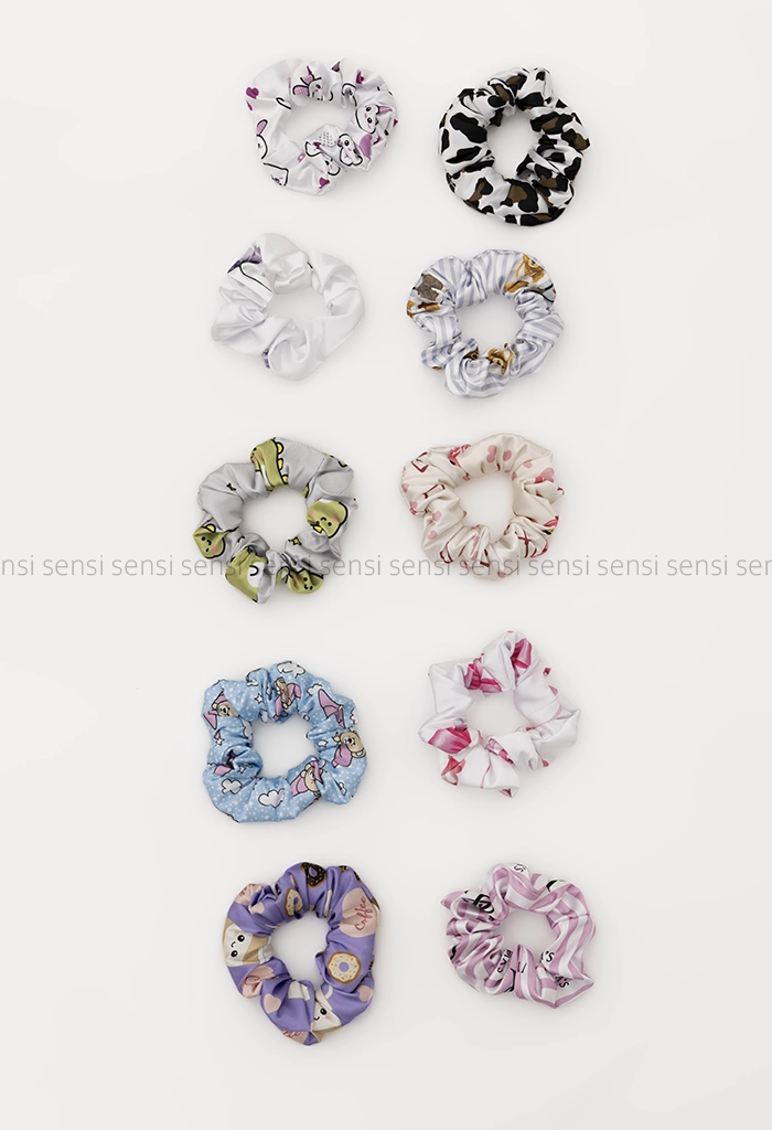 ست تاپ و شلوارک ساتن طرح دار کد1005472